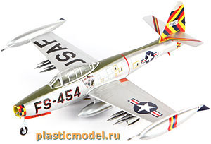 Easy Model 36800  1:72, F-84G  "Thunderjet"  "Four Queens/Olie" Joe Davis (Американский реактивный истребитель Рипаблик F-84G «Фор Квинс» Джо Дэвис)