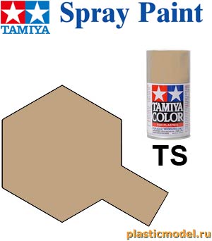 Tamiya 89973, TS Light Sand Metallic, 100 ml. spray (Светло-Песочный Металлик, 100 мл. аэрозоль)