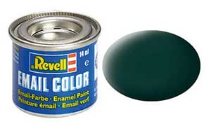 Revell 32140, 40 Black Green matt (Humbrol 91), 14 ml., enamel paint "Revell Email color" (Чёрно-Зелёный матовый, 14 мл., эмалевая алкидная краска «Ревелл Имэйл колор»)