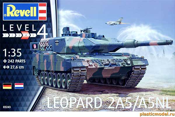 Revell 03243 Leopard 2A5/A5NL (Леопард 2A5/A5NL немецкий основной боевой танк)