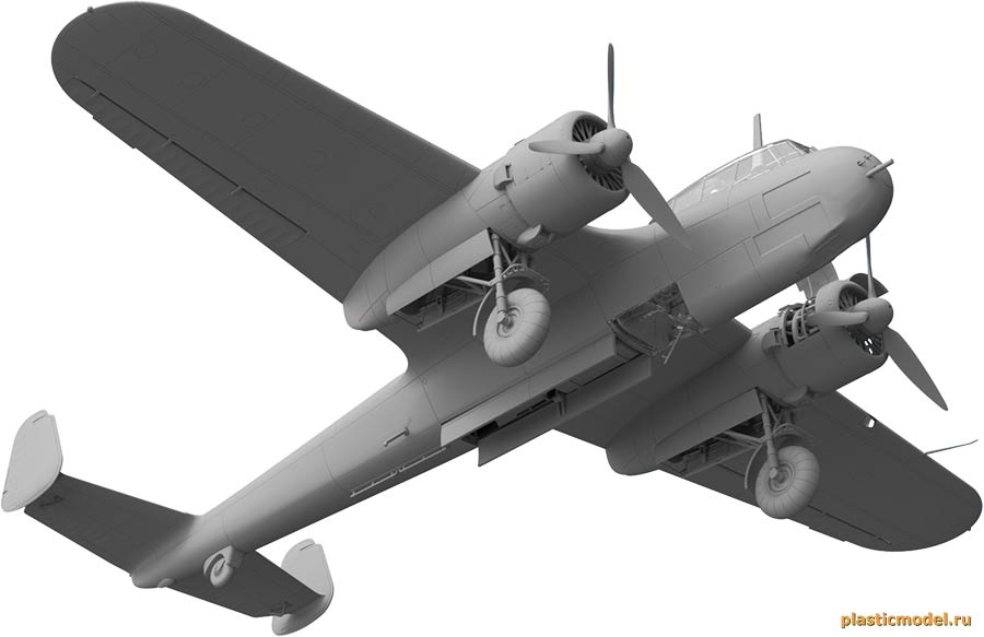 ICM 48245 Do 17Z-7 german night fighter, WWII (Дорнье Do 17Z-7 германский ночной истребитель, 2МВ)