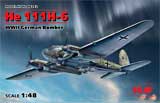 thumbnail for ICM 48262 He 111H-6 WWII German Bomber (Хейнкель He-111H-6, Германский бомбардировщик 2МВ)