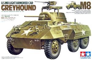Tamiya 35228  1:35, U.S. M8 Light Armored Car Greyhound (М8 «Грейхаунд» Лёгкий американский бронированный автомобиль)