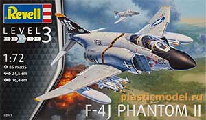 Revell 03941  1:72, F-4J Phantom II (Макдоннел-Дуглас F-4 «Фантом» II многоцелевой истребитель)