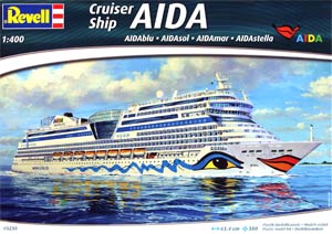 Revell 05230  1:400, Cruiser Ship AIDAblu, AIDAsol, AIDAmar, AIDAstella (Круизный лайнер «Аида» варианты «Блю», «Сол», «Мар», «Стелла»)