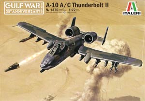 Italeri 1376  1:72, A-10A/C Thunderbolt II Gulf War (A-10A/C «Тандерболт-2» «Война в заливе»)