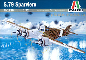 Italeri 1290  1:72, S.79 Sparviero (Итальянский самолёт S.79 «Спарвиеро»)