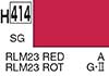 H414 RLM23 Red, aqueous hobby color paint 10 ml. (RLM23 Красный, краска акриловая водная 10 мл.), подробнее...