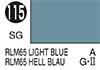 115 RLM65 Light Blue semigloss, Mr. Color spray, 100 ml (RLM65 Голубой полуматовый, краска в аэрозольной упаковке «Мр. Колор Спрей» / «Мр. Цвет Аэрозоль», 100 мл), подробнее...