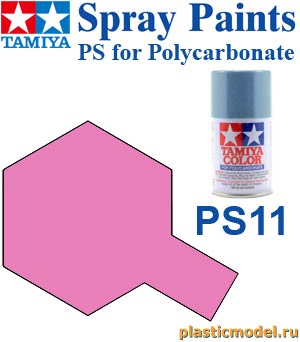 Tamiya 86011, PS-11 Pink, 100 ml. spray (Розовый, 100 мл аэрозоль)