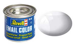 Revell 32101, 01 Clear Gloss transparent coat (Humbrol 35), 14 ml., enamel paint "Revell Email color" (Бесцветный  Глянцевый прозрачный лак, 14 мл., эмалевая алкидная краска «Ревелл Имэйл колор»)
