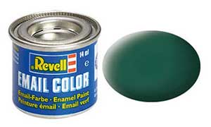 Revell 32148, 48 RAL6028 Sea Green matt (Humbrol 149), 14 ml., enamel paint "Revell Email color" (RAL6028 Лазурный / Зелёное море матовый, 14 мл., эмалевая алкидная краска «Ревелл Имэйл колор»)