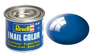 Revell 32152, 52 RAL5005 Blue gloss (Humbrol 14), 14 ml., enamel paint "Revell Email color" (RAL5005 синий глянцевый, 14 мл., эмалевая алкидная краска «Ревелл Имэйл колор»)