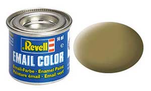 Revell 32186, 86 RAL7008 Khaki / Olive Brown matt (Humbrol 83), 14 ml., enamel paint "Revell Email color" (Хаки / Оливковый Коричневый матовый, 14 мл., эмалевая алкидная краска «Ревелл Имэйл колор»)