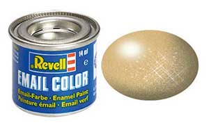 Revell 32194, 94 Gold metallic (Humbrol 16), 14 ml., enamel paint "Revell Email color" (Золото металлик, 14 мл., эмалевая алкидная краска «Ревелл Имэйл колор»)