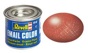 Revell 32195, 95 Bronze metallic (Humbrol 55), 14 ml., enamel paint "Revell Email color" (Бронза металлик, 14 мл., эмалевая алкидная краска «Ревелл Имэйл колор»)