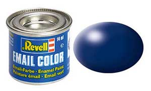 Revell 32350, 350 RAL5013 Lufthansa Blue silk-matt (Humbrol 104), 14 ml., enamel paint "Revell Email color" (Синий Люфтганза полуматовый, 14 мл., эмалевая алкидная краска «Ревелл Имэйл колор»)