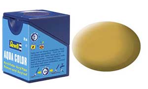 Revell 36116, 16 RAL1024 Sandy Yellow matt (Humbrol 93), 18 ml., acrylic water-based paint "Revell Aqua-color" (Песочно-Жёлтый матовый, 18 мл., акриловая водоразбавляемая краска «Ревелл Аква Колор»)