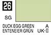 26 Duck Egg Green semigloss, Mr. Color solvent-based paint 10 ml. (Утиное Яйцо Зелёный полуматовый, краска акриловая на растворителе 10 мл.), подробнее...