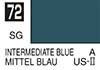 72 Intermediate Blue semigloss, Mr. Color solvent-based paint 10 ml. (Промежуточный Синий полуматовый, краска акриловая на растворителе 10 мл.), подробнее...