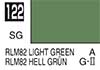 122 RLM82 Light Green semigloss, Mr. Color solvent-based paint 10 ml. (RLM82 Светло-Зелёный полуматовый, краска акриловая на растворителе 10 мл.), подробнее...