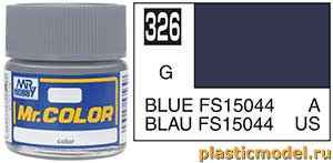 Gunze Sangyo C326, 326 Blue FS15044 gloss, Mr. Color solvent-based paint 10 ml. (FS15044 Синий глянцевый, краска акриловая на растворителе 10 мл.)