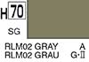 H70 RLM02 Gray semigloss, aqueous hobby color paint 10 ml. (RLM02 Серый полуматовый, краска акриловая водная 10 мл.), подробнее...