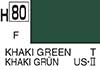 H80 Khaki Green flat, aqueous hobby color paint 10 ml. (Хаки Зелёный матовый, краска акриловая водная 10 мл.), подробнее...