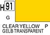 H91 Clear Yellow gloss, aqueous hobby color paint 10 ml. (Прозрачный Жёлтый глянцевый, краска акриловая водная 10 мл.), подробнее...