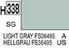 H338 Light Gray FS36495 semigloss, aqueous hobby color paint 10 ml. (FS36495 Светло-Серый полуматовый, краска акриловая водная 10 мл.), подробнее...