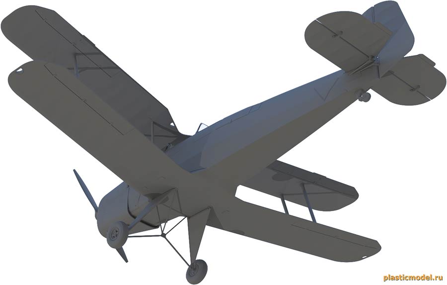 ICM 32030 Bücker Bü 131D, WWII German Training Aircraft (Букер Bü 131D Германский учебный самолёт 2МВ)