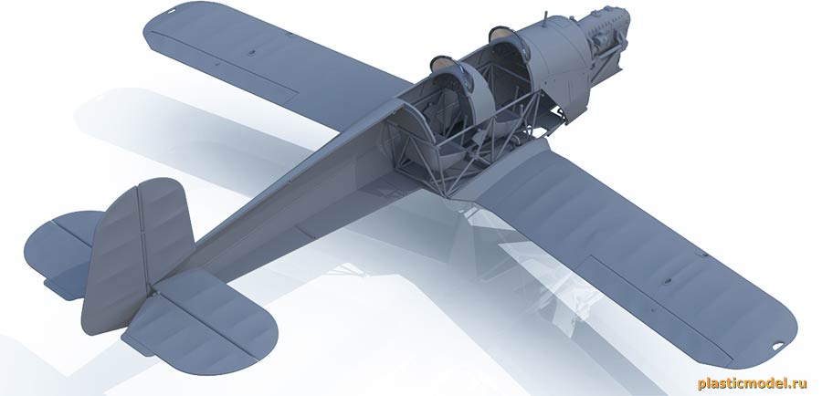 ICM 32030 Bücker Bü 131D, WWII German Training Aircraft (Букер Bü 131D Германский учебный самолёт 2МВ)