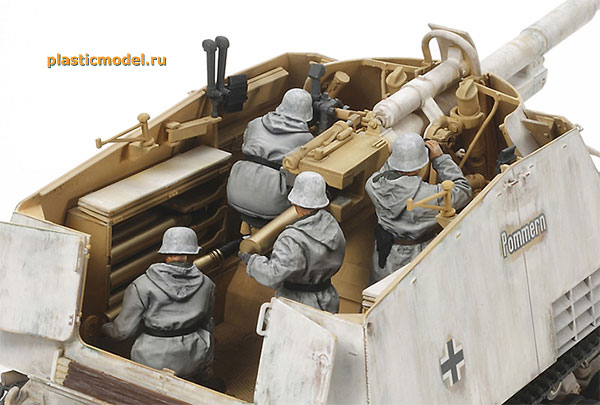 Tamiya 35335 Sd.Kfz.164 Nashorn 8.8cm Pak43/1 auf Geshützwagen III/IV («Насхорн» германская самоходная артиллерийская установка c 88-мм. пушкой Pak43/1 на шасси Geschützwagen III/IV)