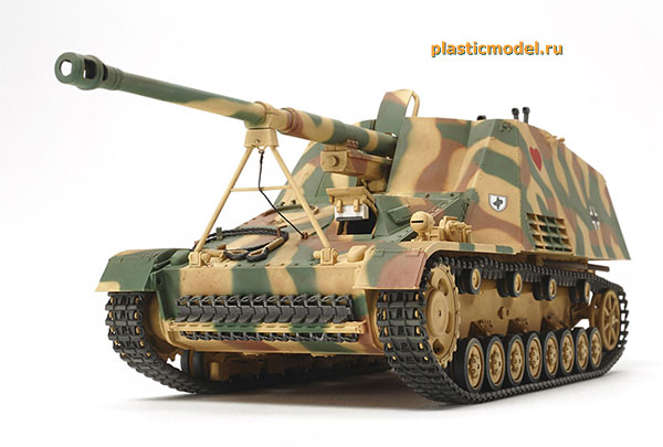 Tamiya 35335 Sd.Kfz.164 Nashorn 8.8cm Pak43/1 auf Geshützwagen III/IV («Насхорн» германская самоходная артиллерийская установка c 88-мм. пушкой Pak43/1 на шасси Geschützwagen III/IV)