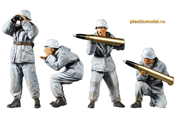 Tamiya 35335 Sd.Kfz.164 Nashorn 8.8cm Pak43/1 auf Geshützwagen III/IV («Насхорн» германская самоходная артиллерийская установка c 88-мм. пушкой Pak43/1 на шасси Geschützwagen III/IV)