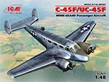 thumbnail for ICM 48181 C-45F/UC-45F WWII USAAF Passenger Aircraft (Бичкрафт C-45F/UC-45F пассажирский самолёт ВВС США, 2МВ)