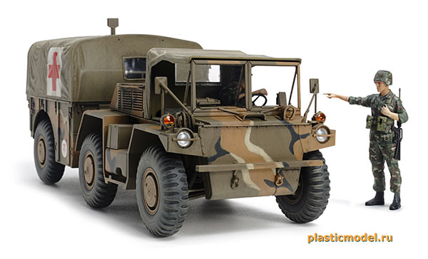Tamiya 35342 М792 Gama Goat U.S. 6x6 ambulance truck (M792 «Гама Гоат» американский полноприводный 6х6 санитарный вездеход)