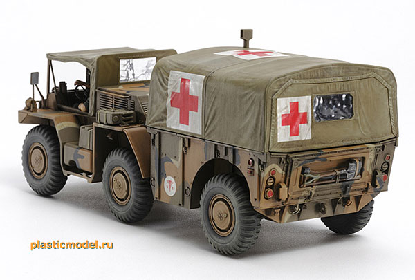 Tamiya 35342 М792 Gama Goat U.S. 6x6 ambulance truck (M792 «Гама Гоат» американский полноприводный 6х6 санитарный вездеход)