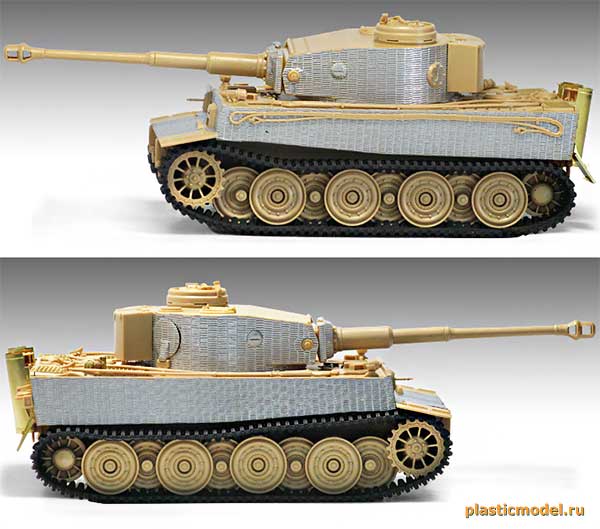 Academy 13299 Tiger-I "Gruppe Fehrmann, Essel 1945" («Тигр-1» немецкий тяжёлый танк, «Группа Ферманна, Эссель 1945»)
