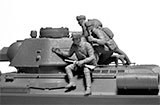 thumbnail for ICM 35368 T-34-76 with Soviet tank riders (T-34/76 с советским танковым десантом)