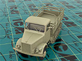 thumbnail for ICM 35453 KHD S3000/SS M Maultier, WWII German Semi-Tracked Truck (Клёкнер-Гумбольдт-Дойц KHD S3000/SS M «Маультир» / «Мул», Германский полугусеничный грузовой автомобиль 2МВ)
