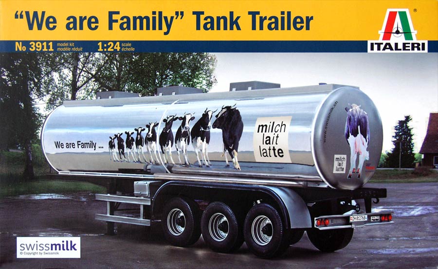 Italeri 3911 Classic tank trailer "We are Family" (Классический 3-осный полуприцеп-цистерна «Мы семья»)