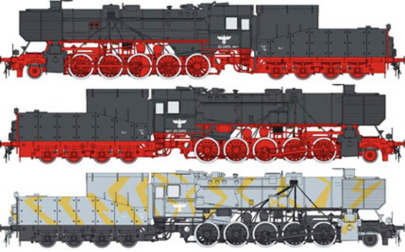 HobbyBoss 82901 German Kriegslokomotive BR-52 (BR-52 Германский паровоз)