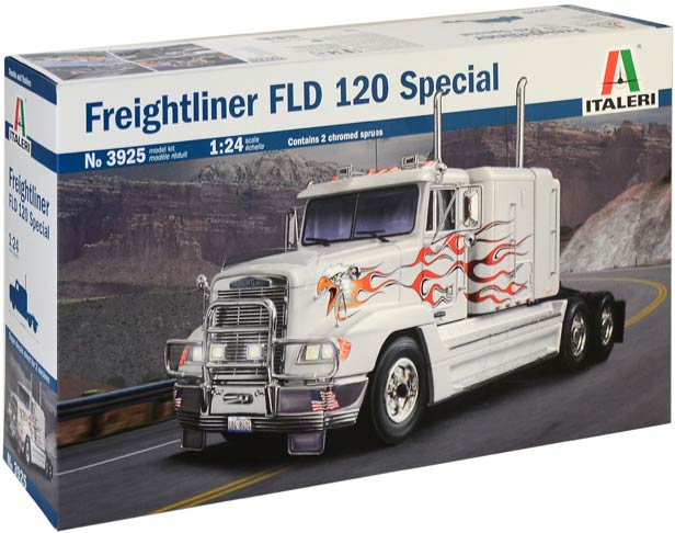 Italeri 3925 Freightliner FLD 120 Special  (Фрейтлайнер FLD 120 седельный тягач в максимальной комплекации)