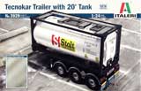 thumbnail for Italeri 3929 TecnoKar Trailer with 20' Tank (Полуприцеп контейнеровоз производства «Текнокар»  с цистерной стандарта 20-футового контейнера)