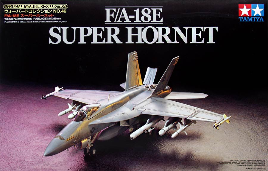 Tamiya 60746 F/A-18E Super Hornet (Макдоннел-Дуглас F/A-18E «Супер Хорнет» американский палубный истребитель-бомбардировщик)