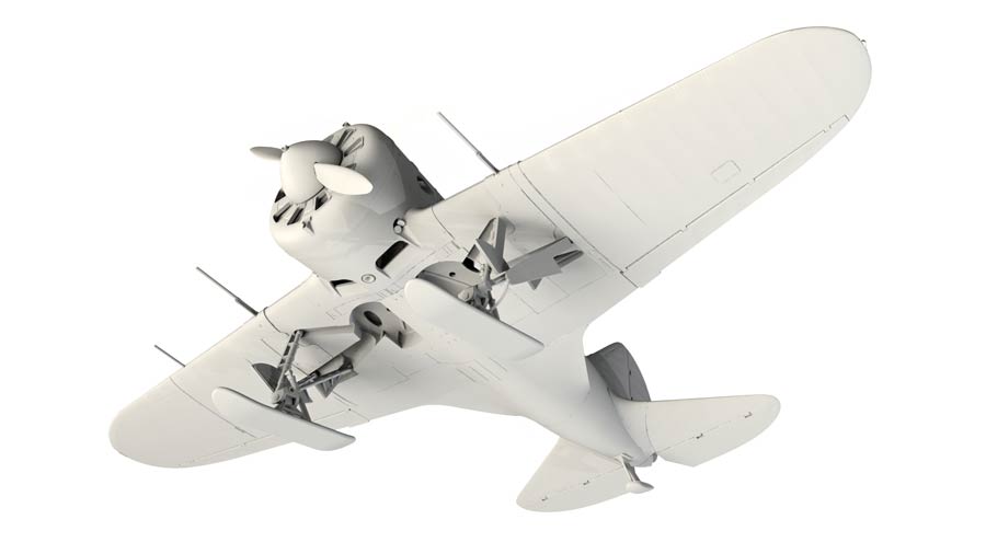 ICM 32005 I-16 type 17, WWII Soviet Fighter (И-16 тип 17, Советский истребитель 2МВ)