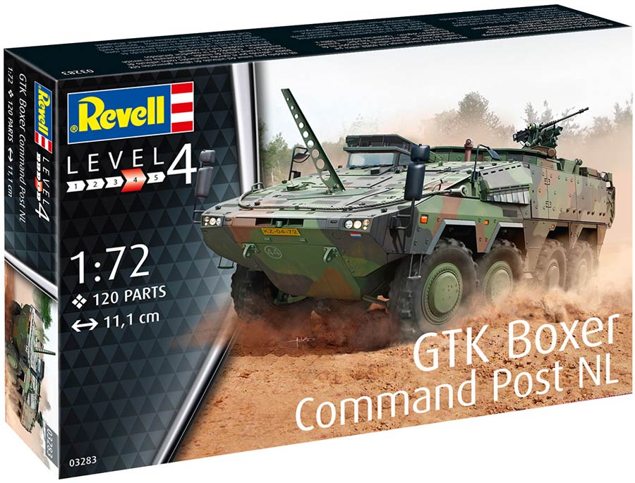 Revell 03283 GTK Boxer Command Post NL («Боксер» германо-нидерландский тяжёлый бронетранспортёр модульной конструкции с командным модулем)