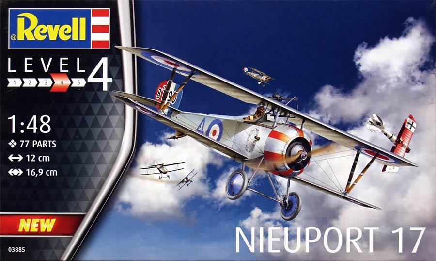 Revell 03885 Nieuport 17 (Ньюпор 17 французский истребитель, 1МВ)