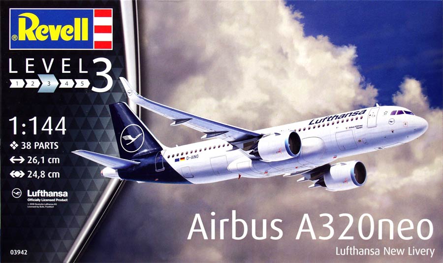 Revell 03942 Airbus A320 NEO Lufthansa New Livery (Аэробус A320 NEO в новой ливрее «Люфтганза»)